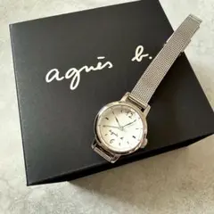 【美品】稼働品 agnes b アニエスベー 腕時計 シルバー