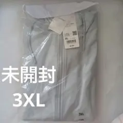UNIQLO エアリズムUVカットメッシュフルジップパーカ ライトグレー 3XL