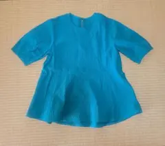 (新品)ターコイズ 半袖フレアTシャツのサムネイル
