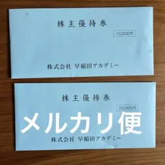 早稲田アカデミー優待券4枚20000円分