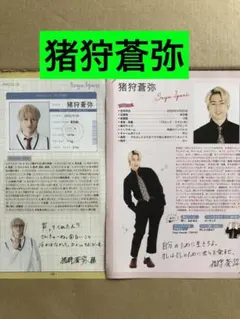 (レア) 猪狩蒼弥プロフィール切り抜きセットのサムネイル