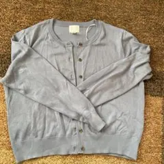 カーディガン　ライトブルー