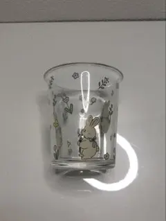 うさぎモチーフ ガラスコップ 食器