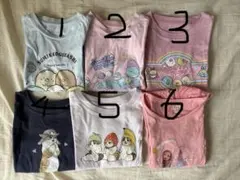 【単品購入可】女の子　Tシャツ 110cm すみっこ　モフサンドなど　6枚セット