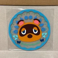 どうぶつの森　たぬきち　コースター　クリアラバー