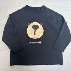 【美品】mont-bell クマ顔 ブラック Tシャツ