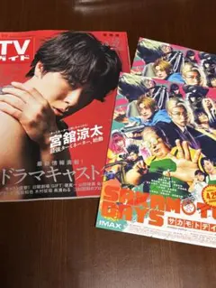 TVガイド 2026年3月27日号 SnowMan 宮舘涼太　目黒蓮　フライヤー