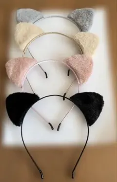 猫耳カチューシャセット（4色）