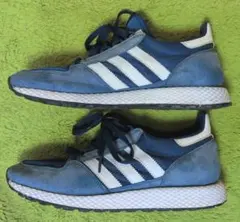 ウ*ス様 【adidas】 ネイビー× ホワイト スニーカー