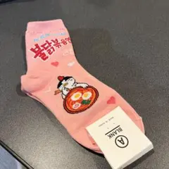 【新品☆サイズ23-25.5cm】靴下 レディース 韓国ソックス ブルダック麺