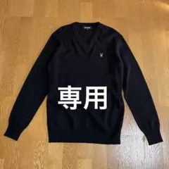 PLAYBOY Vネックニットセーター