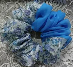 シュシュ(オーガンジー×ジョーゼット)⭐ハンドメイド