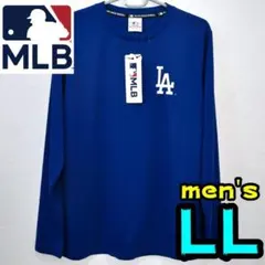 【新品】ドジャース　ロンT　LL　メンズ　MLB公式　青　LA　サラサラ