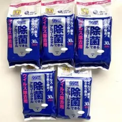 エリエール 除菌できるアルコールタオル ウイルス除去用30枚入り　5個セットのサムネイル