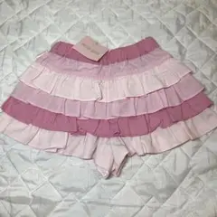 新品タグ付き　メゾピアノ　スカパン　スカート　フリル　ピンク　90cm