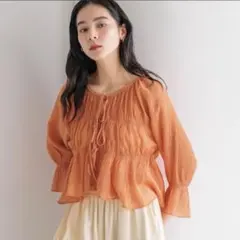 新品　LOWRYSFARM ヨウリュウシャーリングショート　オレンジ