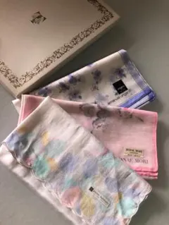 ◆405◆レディース ブランドハンカチ 3枚セット【新品未使用】