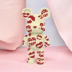 大型39cm 4403ピース ベアブリック風 ブロックフィギュア 完成品
