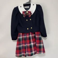 キッズ　フォーマル　女の子　120 130 ワンピース　入学式　卒業式