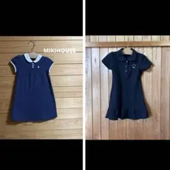 ワンピース2枚セットMIKIHOUSE他110程度
