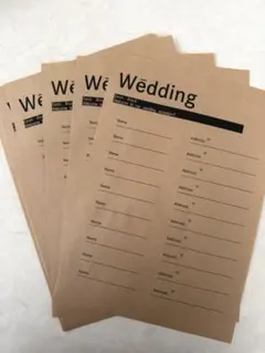 ウエディング！受付ペーパーアイテム‪①ꔛ‬ꕤ*。