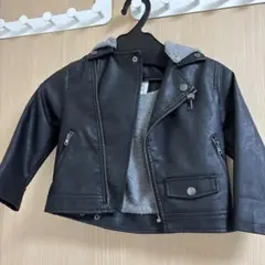 ZARA ブラック ライダースジャケット 18-24ヶ月