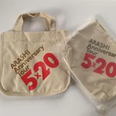 嵐　5×20 グッズ　ミニトートバッグ　ポーチ