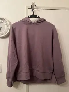 パープル フード付きパーカー Sサイズ