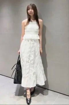 アメスリプリーツドッキングワンピース　0サイズ　Snidel 新品タグ付き