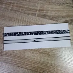 NIKE ナイキ ヘアバンド プリンテッド　ヘッドバンド 2本 　ヘアゴム白黒