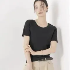 NANO universe 半袖 Tシャツ ブラックのサムネイル