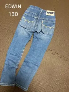 【EDWIN】キッズ　ボトムス　パンツ　デニム　130cm ブルー　青