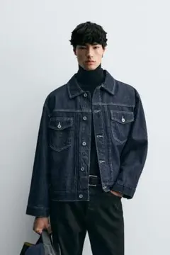 ZARA ホワイトステッチデニムジャケット Mサイズ