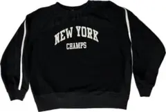 coca コカ キッズ トレーナー スウェット 150 NEWYORK ブラックのサムネイル