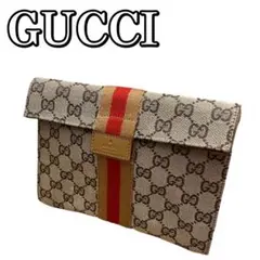 GUCCI グッチ 039 0992 ポーチ GGキャンバス シェリーライン