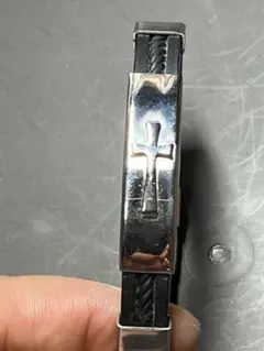 あみんちよちーこ様専用のと品物クロス ステンレススチール ブレスレット✨✨