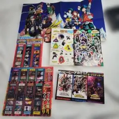 僕のヒーローアカデミア ミニポスター ジャンプ本誌付録シール クリアしおり