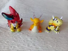 変わりドラゴン フィギュア 3種セット ガチャガチャ 龍 竜 マスコット