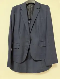 THE SUIT COMPANY スカートスーツ上下 ネイビー チェック