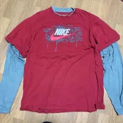 【値下げ】NIKE【ナイキ】　グラフィック　レイヤード　長袖Tシャツ　ロンTのサムネイル