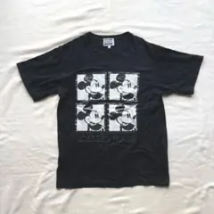 アイスバーグ】イタリア製 レトロ ミッキー 刺繍 Tシャツ ネイビー L