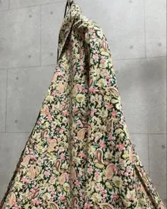 VINTAGE 古着　花柄　ペイズリー柄　総柄　ブラウスシャツ　綿シャツ