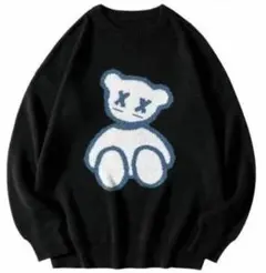 セーター ニット トレーナー 長袖 クルーネック Lサイズ