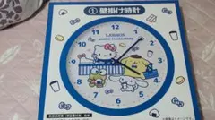 ローソン サンリオ当たりくじ 壁掛け時計 ぬいぐるみハローキティ