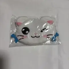 白猫 フェイスポーチ ぬいぐるみ
