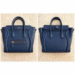 【極美品】CELINE ナノラゲージ ネイビー 2wayのサムネイル