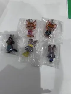 ズートピア2 めじるしアクセサリー 全5種 コンプリート ニック ジュディ
