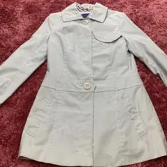 バーバリーブルーレーベル トレンチコート 水色