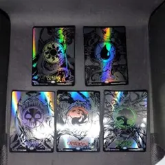 Secret Lair Spider-Man 基本土地5種セット レイズドfoi