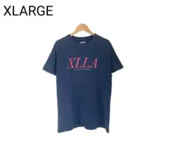 XLARGE　Tシャツ　プリント　アメリカ　ストリート　丸首　半袖　デカロゴ　M